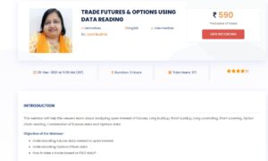 TRADE FUTURES & OPTIONS USING DATA READING - JYOTI BUDIA 2021 Course-Premium