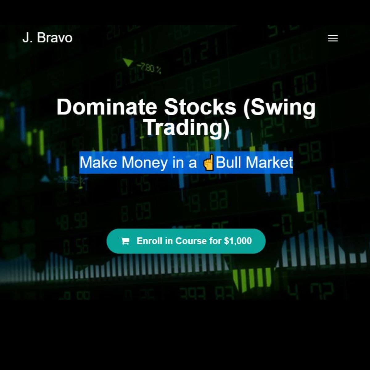 Dominate Stocks (Swing Trading) - J. Bravo 1 Dominate Stocks (Swing Trading) - J. Bravo