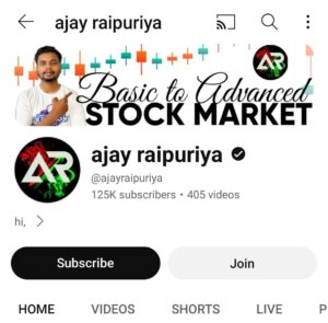 AJAY RAIPURIYA COMPLETE BASIC TO ADVANCED STOCK MARKET COURSE