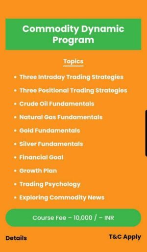 EQUICOMM EDUCATION – COMMODITY DYNAMIC PROGRAM