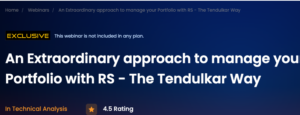PREMAL PAREKH – An Extraordinary approach to manage your Portfolio with RS - The Tendulkar Way- Step 4