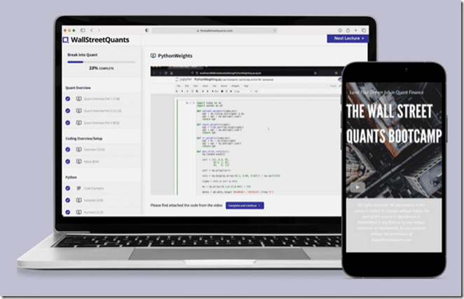 The Wall Street Quants BootCamp 1 The Wall Street Quants BootCamp