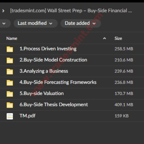 Wall Street Prep – Buy-Side Financial Modeling 2 Wall Street Prep – Buy-Side Financial Modeling - Image 2