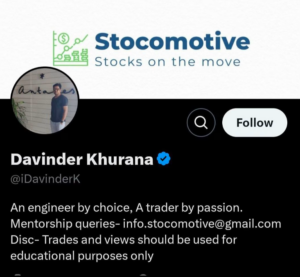 Stocomotive Course – Davinder Khurana Course