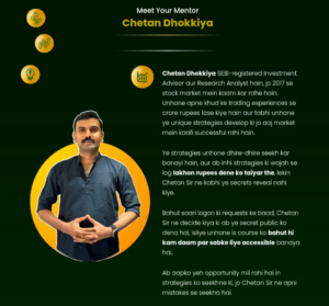 Chetan Dhokkiya Strategy ( No SL in past 5 Years )