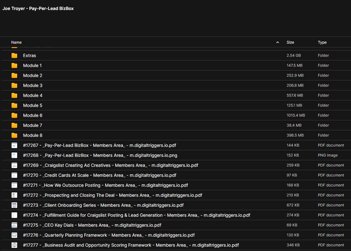 Joe Troyer – Pay-Per-Lead BizBox 2 Joe Troyer – Pay-Per-Lead BizBox - Image 2