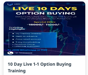 Learn With Mishan 10 Day Live 1-1 Option Buying Training