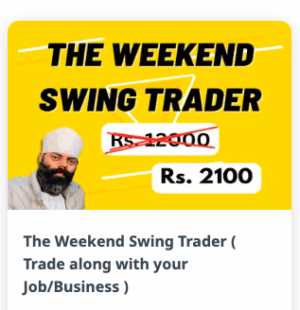 Harneet Kharbanda The Weekend Swing Trader ( Trade along with your Job/Business )