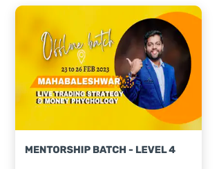 Swarajya Trading Institute MENTORSHIP BATCH - LEVEL 4 ( Marathi ) 1 Swarajya Trading Institute MENTORSHIP BATCH - LEVEL 4 ( Marathi )