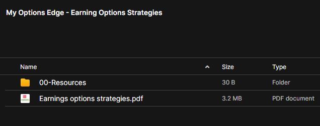 My Options Edge – Earning Options Strategies 2 My Options Edge – Earning Options Strategies - Image 2