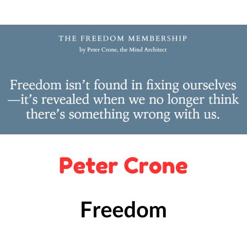 Peter Crone – Freedom 1 Peter Crone – Freedom