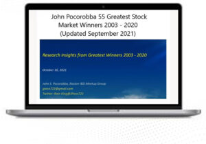 John Pocorobba – 55 Greatest Winners 2003-2020 Research Update Sept 2021